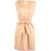 J. Crew Dresses | J.Crew Ruffled Cotton Sateen Sleeveless Dress 8p | Color: Tan | Size: 8p