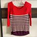 American Eagle Outfitters Sweaters | American Eagle Striped Sweater | Color: Purple/Red | Size: Xs