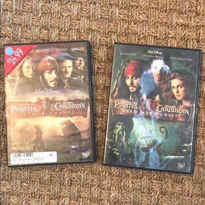 Disney Media | 2 Pirates Of The Caribbean Disney Dvd’s | Color: Brown | Size: 2 Dvd’s