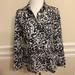 J. Crew Tops | J. Crew Black And White Flower Button Down Shirt | Color: Black/White | Size: 2