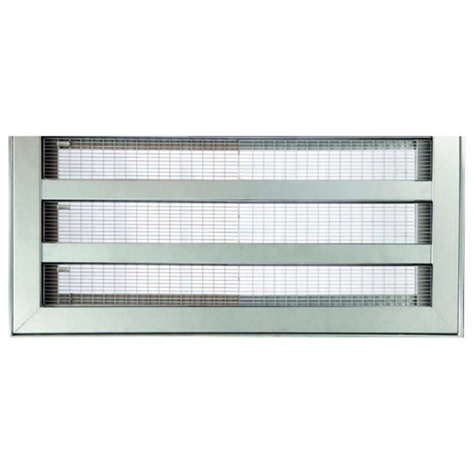 ACO Designabdeckung Vario mit Maschenrost, 1000x400 mm, Silber Image