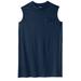 Men's Big & Tall Shrink-Less™ Longer-Length Lightweight Muscle Pocket Tee by KingSize in Navy (Size 5XL) Shirt
