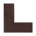 Alpine Braid Collection Reversible Indoor Area Rug in Vibrant Colors, 24"" x 48"" x 48"" L-Shape by Better Trends in Chocolate Solid (Size 24X48X48 L