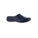 Wide Width Women's Forever Clog by Easy Street® in New Navy (Size 9 W)