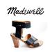 Madewell Shoes | Madewell Frida Leather Sandal W/Chunky Heels | Color: Black/Brown | Size: 5.5