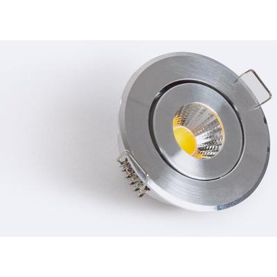 Led Downlight Einbaustrahler Rund cob CRI90 Ausschnitt ø 45 mm Silber 5000K Kaltweiß Image