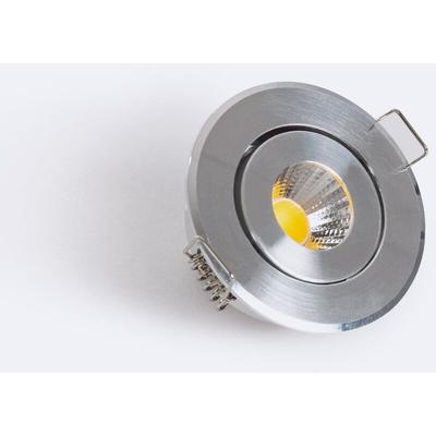 Ledkia - LED-Downlight 1W Rund cob CRI90 Ausschnitt ø 45 mm Silber 5000K Kaltweiß