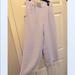 J. Crew Pants & Jumpsuits | Lavender High Waisted Cropped Dress Pants. Ankle Length. Elastic Waist Jcrew | Color: Purple/White | Size: 6