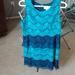 Jessica Simpson Dresses | New Jessica Simpson Lace Shift Dress | Color: Blue/Green | Size: 6