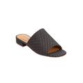 Wide Width Women's The Sola Mule by Comfortview in Black Dot (Size 7 W)