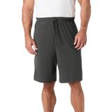 Men's Big & Tall Cotton Jersey Pajama Shorts by KingSize in Heather Charcoal (Size 6XL)