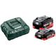 Metabo - Basis Set 1x LiHD Akku 4,0 Ah 18 v cas Li-Ion Akku + 1x LiHD Akku 5,5 Ah + Ladegerät asc