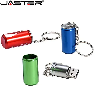 Clé USB 2.0 avec canettes de coke en métal clé USB clé USB clé USB capacité réelle clé USB