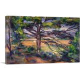 ARTCANVAS Great Pine Near Aix Large Pine & Red Earth 1897 - Print Metal | 26 H x 40 W x 0.75 D in | Wayfair CEZANNE16-1S-40x26