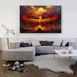 ARTCANVAS Fire Phoenix in Flight - Wrapped Canvas Graphic Art Print Metal in Red/Yellow | 40 H x 60 W x 1.5 D in | Wayfair ACIPHO144-1L-60x40