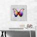 ARTCANVAS Rainbow Colorful Butterfly Wings Insect - Wrapped Canvas Graphic Art Print Canvas, in Blue/Indigo/Yellow | Wayfair ACIBUT20-1S-18x18