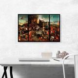 ARTCANVAS The Temptation of St. Anthony 1516 by Hieronymus Bosch - Wrapped Canvas Painting Print Canvas | 18 H x 26 W x 0.75 D in | Wayfair