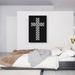 ARTCANVAS Black Christian Church Jewel Cross Pixel - Wrapped Canvas Graphic Art Print Metal in Gray | 40 H x 26 W x 1.5 D in | Wayfair