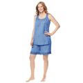Plus Size Women's 2-Piece Short PJ Set by Dreams & Co. in French Blue (Size 38/40) Pajamas