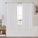 Eider & Ivory™ Solid Semi-Sheer Linen Tab Top Curtain Panels Linen in White | 63 H x 52 W in | Wayfair CDBC246B06F34B7C8A09653B5C3D839D