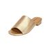 Extra Wide Width Women's The Sola Slip On Mule by Comfortview in Gold (Size 7 1/2 WW)