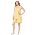 Plus Size Women's 2-Piece Short PJ Set by Dreams & Co. in Banana (Size 30/32) Pajamas