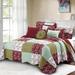 Chiang Microfiber 8 Traditional Piece Quilt Set Polyester/Polyfill/Microfiber in Red Laurel Foundry Modern Farmhouse® | Wayfair BDS8PW106QBG
