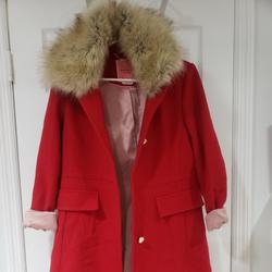 Kate Spade Jackets & Coats | Kate Spade Coats | Color: Cream/Red | Size: M