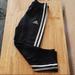 Adidas Bottoms | Adidas Boys Long Black Pants Size 5 | Color: Black/White | Size: 5b