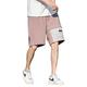 USTZFTBCL Men Casual Streetwear Summer Cargo Shorts Pink Ribbons Hip Hop SweatShorts Harajuku Shorts for Man Pink M