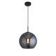 Searchlight 1031-1SM Amsterdam Ceiling Light Black Smoked Mirrored Glass Shades