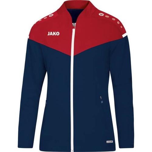 JAKO Damen Präsentationsjacke Champ 2.0, Größe 42 in marine/chili rot