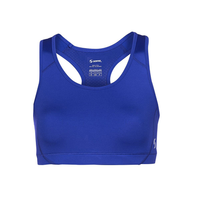 Soffe S1210VP Juniors Mid Impact Bra in Royal Blue size XS | Polyester/Spandex Blend