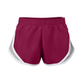 Soffe 081G Girls Team Shorty Short in Maroon size Small | Polyester