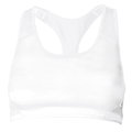 Soffe S1210VP Juniors Mid Impact Bra in White size XL | Polyester/Spandex Blend