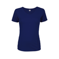 Delta 56535S Women's Dri 30/1's Performance Short Sleeve Top in Deep Navy Blue size Medium | Cotton/Polyester Blend