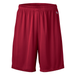 Soffe 1540M Adult Polyester Interlock Performance Short in Cardinal size Small