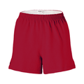 Soffe M037 Authentic Women's Junior Short in Cardinal size XS | Cotton Polyester