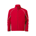 Soffe 1026Y Youth Game Time Warm Up Jacket in Red size Medium | Polyester/Spandex Blend