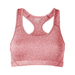 Soffe 1227V Athletic Dri Women's Team Heather Sports Bra in Red size XS | Polyester/Spandex Blend