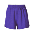 Soffe B037 Authentic Girls Short in Team Purple Heather size Large | Cotton Polyester