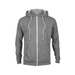 Delta 94300 Fleece Adult Snow Heather French Terry Zip Hoodie in Graphite Grey size Large | Cotton/Polyester Blend
