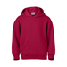 Soffe B9289 Youth Classic Hooded Sweatshirt in Cardinal size Small | Cotton Polyester