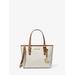 Michael Kors Jet Set Travel Extra-Small Logo Top-Zip Tote Bag Natural One Size