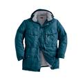 Men's Big & Tall Boulder Creek Fleece-Lined Parka with Detachable Hood and 6 Pockets by Boulder Creek in Midnight Teal (Size 4XL) Coat