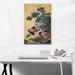 ARTCANVAS Rooster & Hen w/ Hydrangeas by Jakuchu Ito - Wrapped Canvas Painting Print Canvas | 26 H x 18 W x 0.75 D in | Wayfair ITO16-1S-26x18