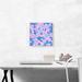 ARTCANVAS Baby Blue Pink Camo Camouflage Flowers Pattern - Wrapped Canvas Painting Print Canvas, Wood in Blue/Pink | 12 H x 12 W x 1.5 D in | Wayfair