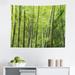 East Urban Home Ambesonne Bamboo Print Tapestry, Exotic Tropical Forest Fresh Color Nature Wild Trees & Leaves | 23 H x 28 W in | Wayfair