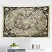 East Urban Home Ambesonne Astrology Tapestry, Series Of Mystic Esoteric Old Map w/ Man w/ Vintages | 30 H x 45 W in | Wayfair