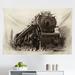 East Urban Home Ambesonne Steam Engine Tapestry, Antique Northern Express Train Canada Railways Photo Freight Machine Print | 30 H x 45 W in | Wayfair